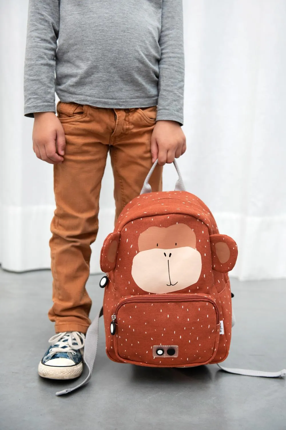 Mr. Monkey Backpack by Trixie - Brown - Waterproof - Ages 2  - 23 x 31 x 10 cm