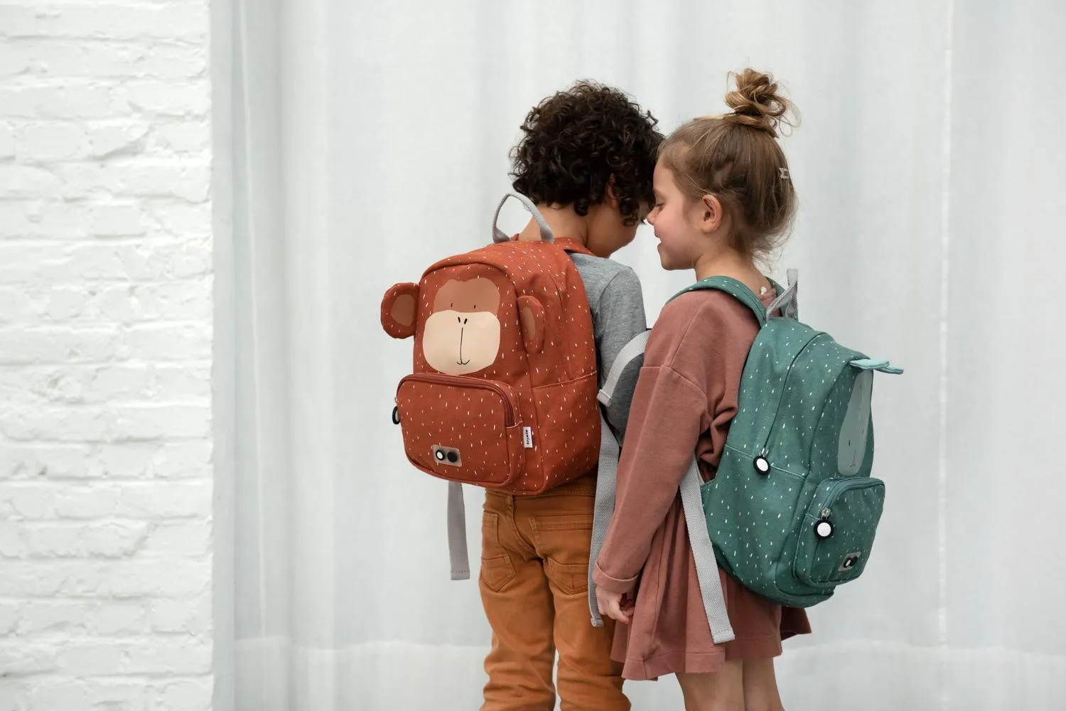 Mr. Monkey Backpack by Trixie - Brown - Waterproof - Ages 2  - 23 x 31 x 10 cm
