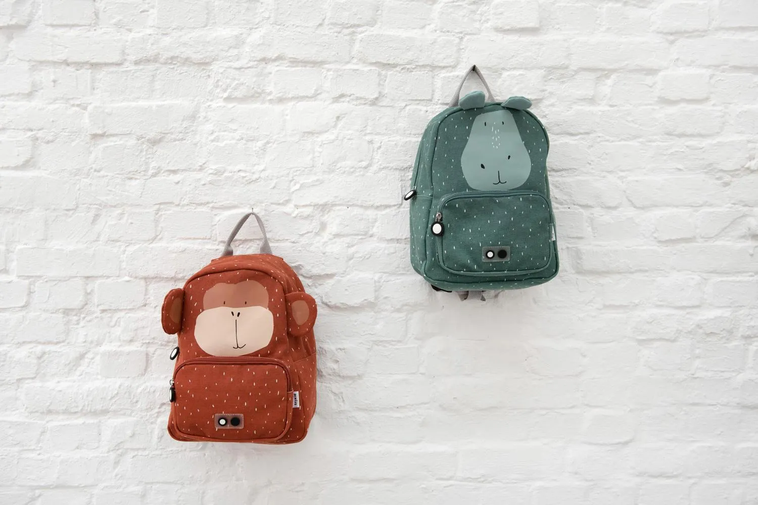 Mr. Monkey Backpack by Trixie - Brown - Waterproof - Ages 2  - 23 x 31 x 10 cm