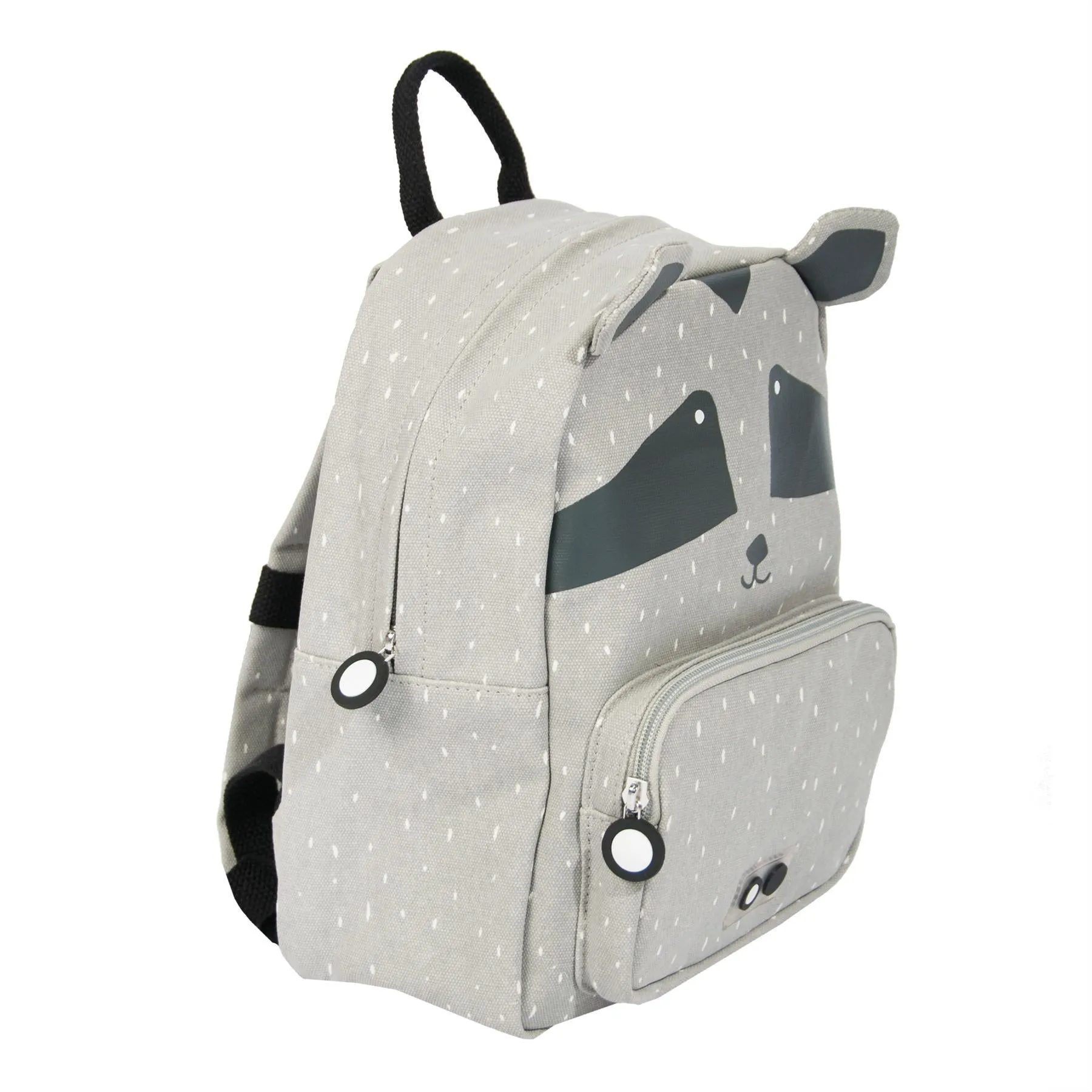 Mr. Raccoon Backpack by Trixie - Coated Cotton, Waterproof, 23 x 31 x 12 cm.