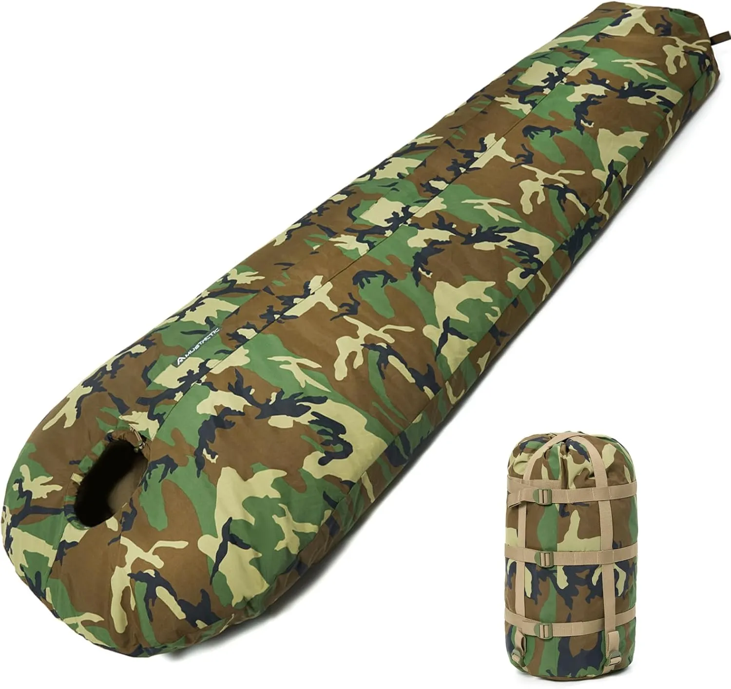 MT Military Army Force Defence 4 & Tropen Patrol Mummy Sleeping Bags with Bivy Cover Compression Sack, Modular Sleeping System 2.0 for Cold Weather,