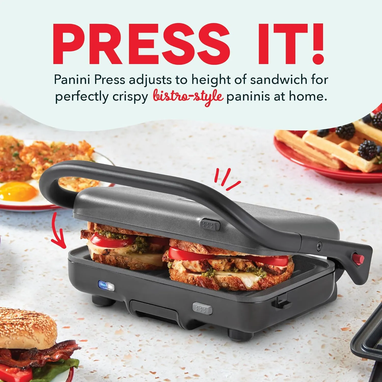 MultiMaker Flex Press Grill System, Grill   Griddle, Removable Plates - Forged Iron