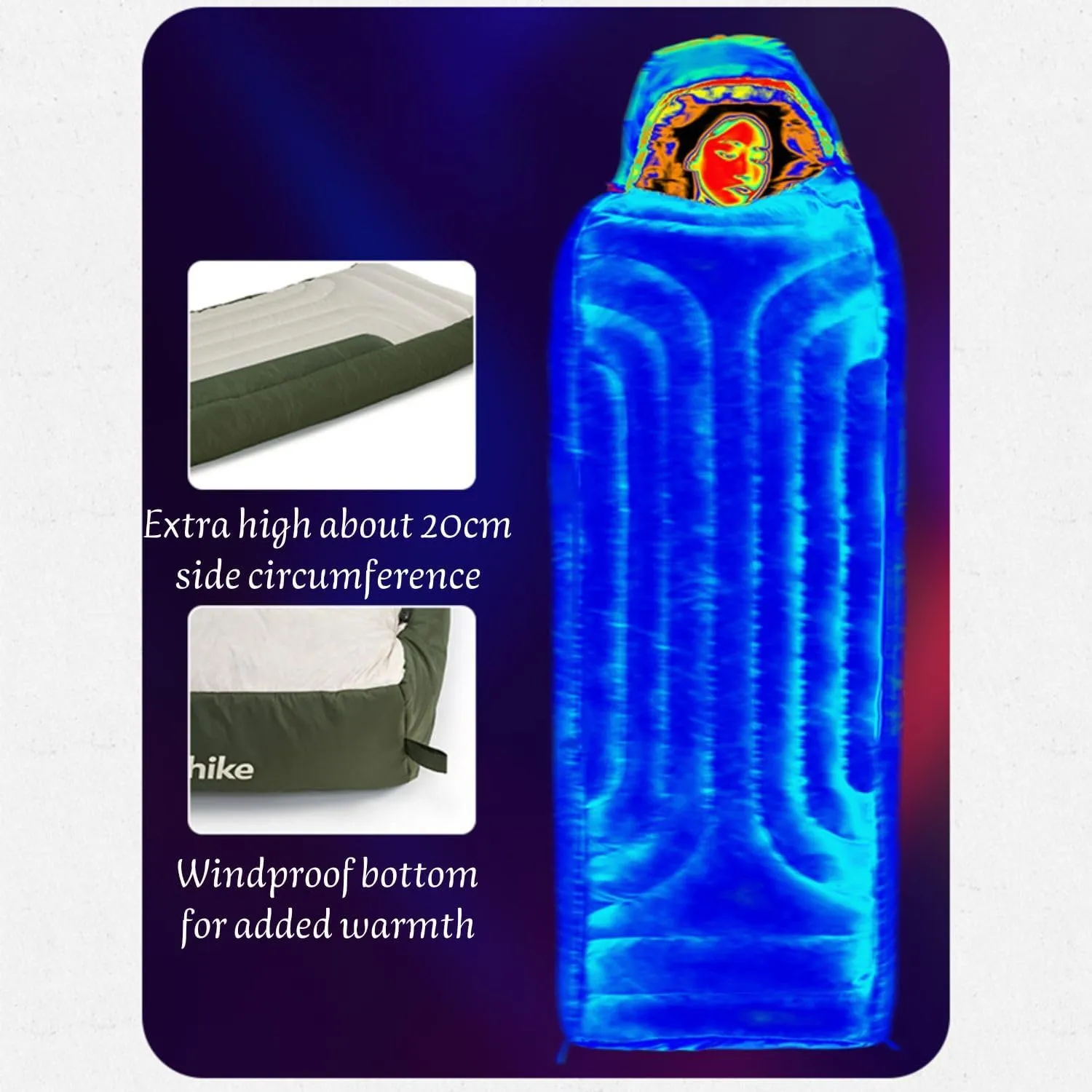 Naturehike Lightweight Down Mummy Sleeping Bag, -0.4℉/-31℉ Degree Options, Cold Weather Winter, Outdoor Gear, for Hiking Traveling & Outdoor Activities, Car & Tent Camping,