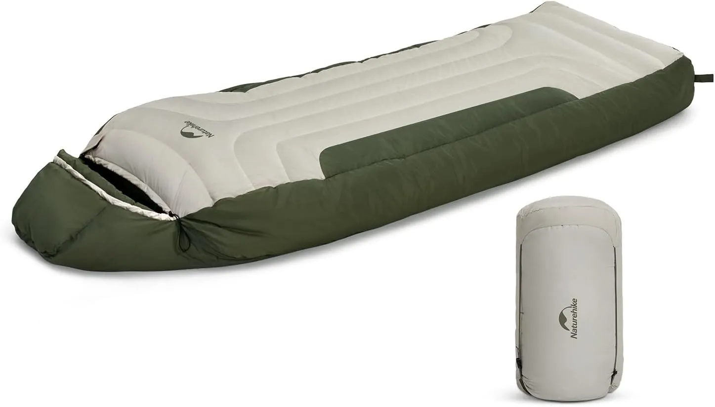 Naturehike Lightweight Down Mummy Sleeping Bag, -0.4℉/-31℉ Degree Options, Cold Weather Winter, Outdoor Gear, for Hiking Traveling & Outdoor Activities, Car & Tent Camping,