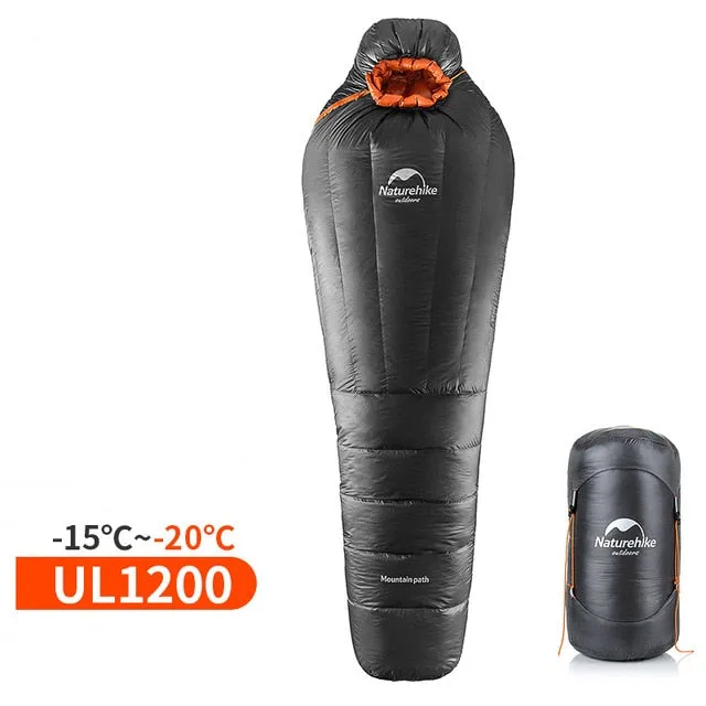 Naturehike Mummy Sleeping Bag Ultralight Camping Adult Warm Winter -20~-10 Degree