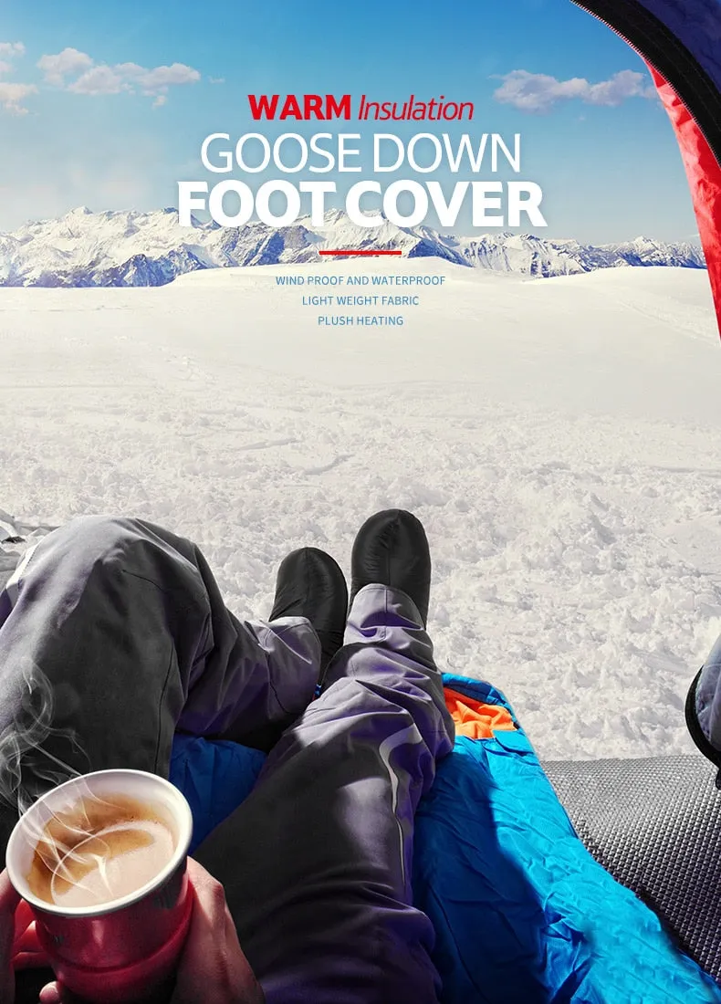 Naturehike Sleeping Bag Accessories Goose Down Slippers Outdoor Camping Down Socks Warm, Water