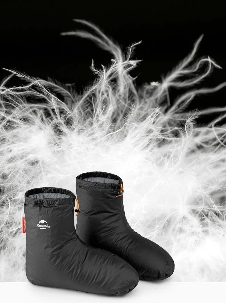 Naturehike Sleeping Bag Accessories Goose Down Slippers Outdoor Camping Down Socks Warm, Water