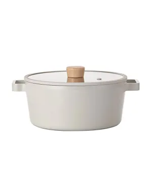 Neoflam White 26cm Fika off Sand Powerful Polished Pot Cooking