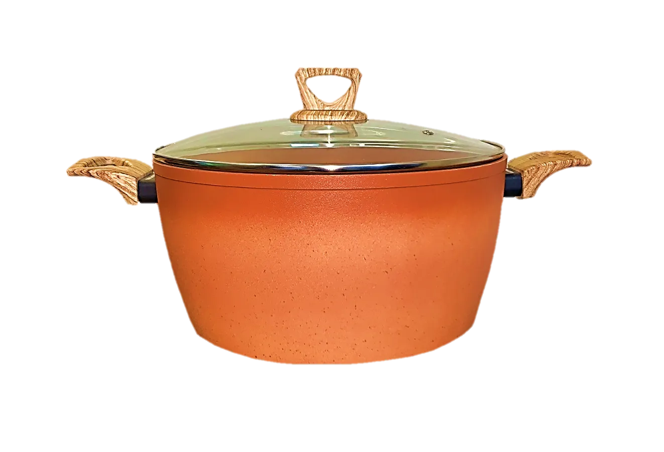 NEWARE Terracotta 11"/28cm Casserole Nonstick Pot /Cazuela GRANDE de 11"