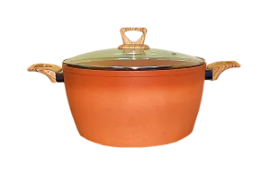 NEWARE Terracotta 11"/28cm Casserole Nonstick Pot /Cazuela GRANDE de 11"