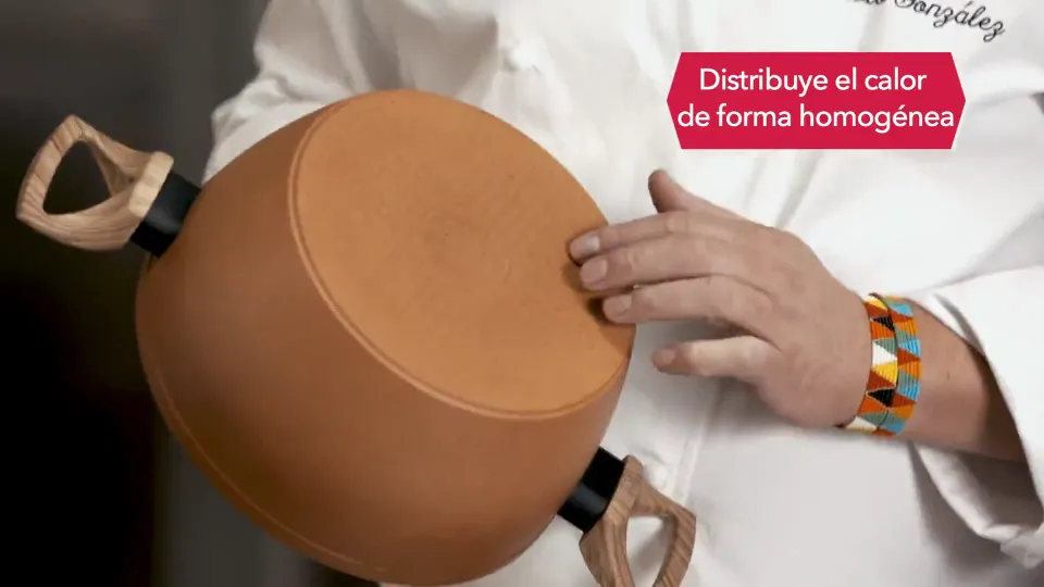 NEWARE Terracotta 11"/28cm Casserole Nonstick Pot /Cazuela GRANDE de 11"