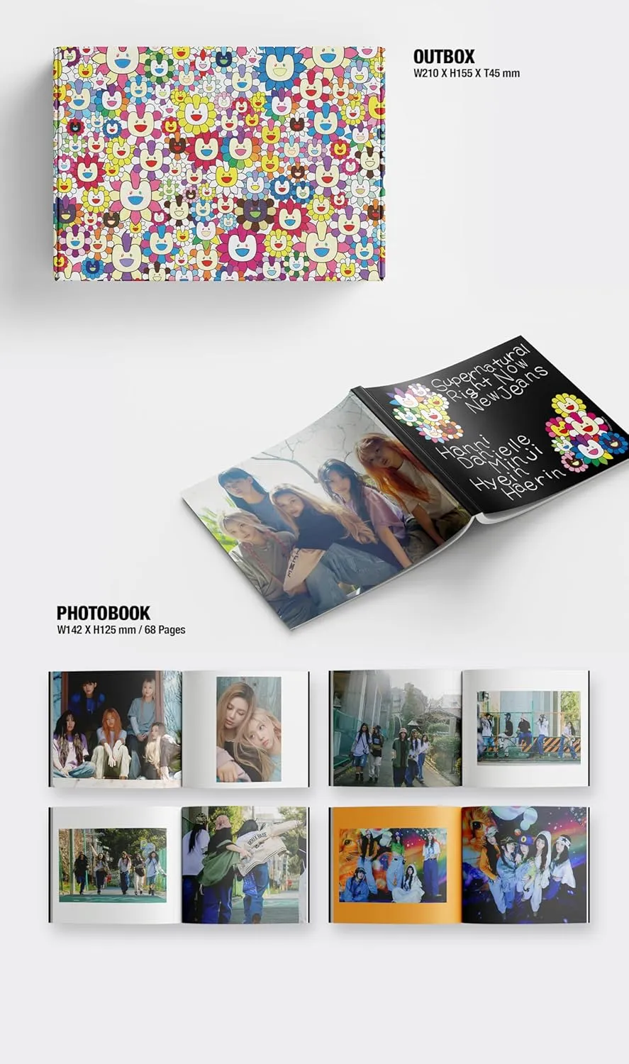 NewJeans Supernatural NJ X MURAKAMI Japan Double Single Album with Tracking Sealed New Jeans (Drawstring Bag Version)