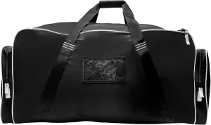 NHL Durable 37-Inch Black Carry Bag with 3 Pockets and Double Carry Handle Oversized Duffle Bag for Travel, Gym, and Sports