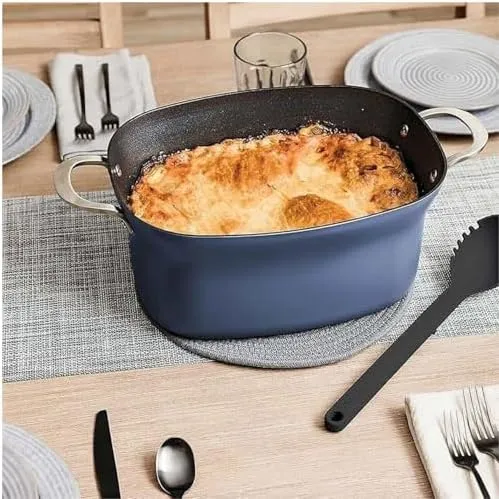Ninja Foodi PossibleCooker PRO 8.5 Quart Multi-Cooker, with 8-in-1 Slow Cooker, Dutch Oven, Steamer & More, Glass Lid, integrated Spoon, Nonstick, Oven Safe Pot to 500°F, (Blue)