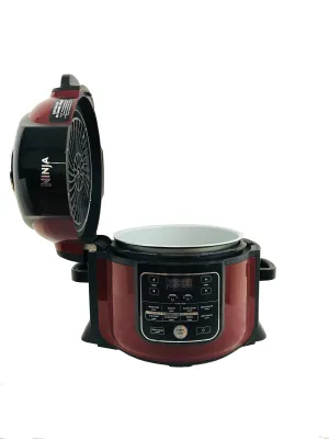 Ninja OP302 (Cinnamon) Foodi Deluxe 9-in-1 Pressure, Broil, Dehydrate, Slow Cooker, Air Fryer, and More, 6.5-Quart (Renewed)