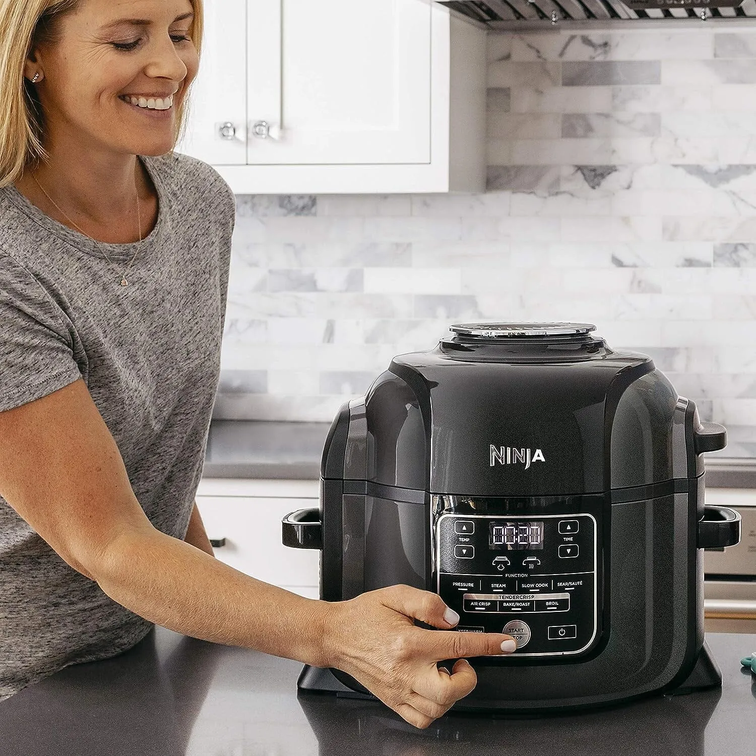 Ninja Pressure Cookers & Canners, 6.5 qt, Black (Refurbished)