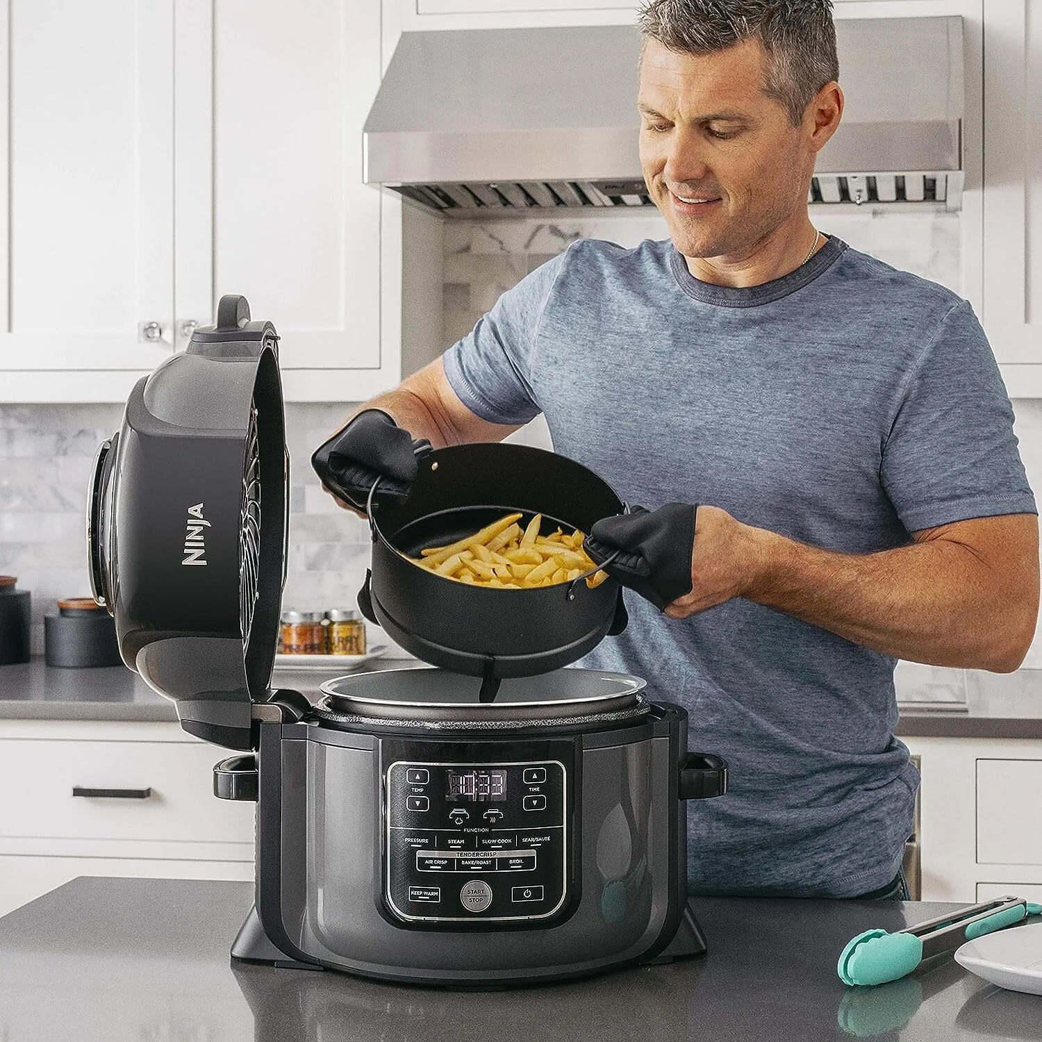 Ninja Pressure Cookers & Canners, 6.5 qt, Black (Refurbished)