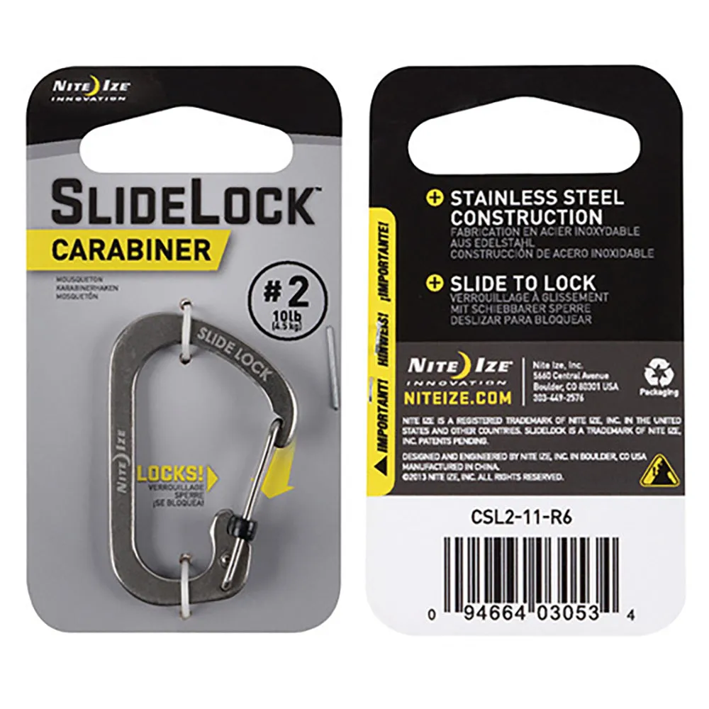 NiteIze SlideLock Carabiner Stainless Steel #2
