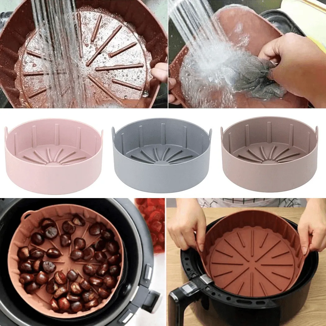 Nonstick Air Fryer Basket - Reusable Cooking Accessory for Easy Cooking