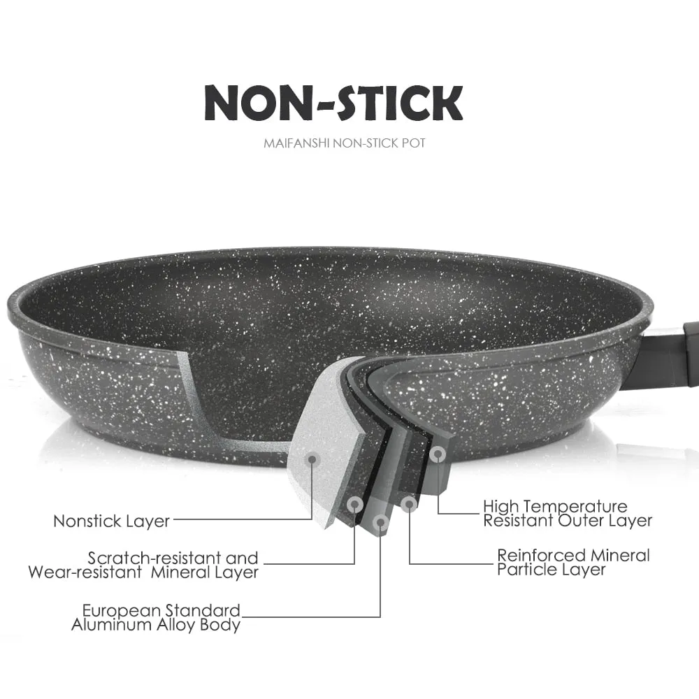 NonStick Frying Cooking Pan Set