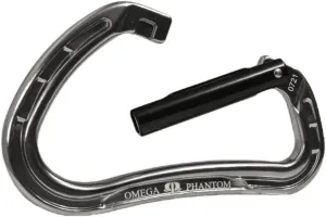 Omega Pacifc Phantom Aluminum Keylock Straightgate Gunmetal Carabiner - Hot-Forge Construction which Allows us to Remove Weight and Add Material to Boost Strength and Durability - Gunmetal