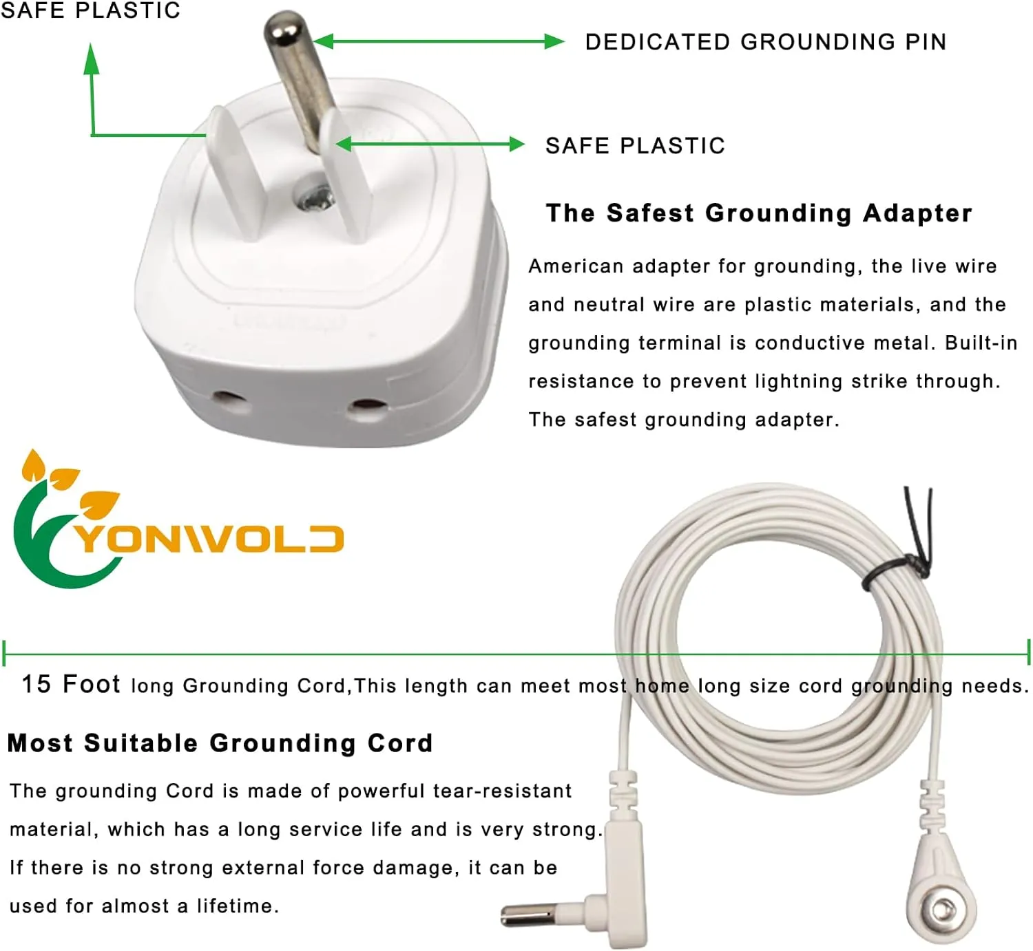 Organic Grounding Sheet 10% Silver Queen for Bed Sleeping Therapy with Safest Ground Adapter and Connection Cord 60x80 INCH