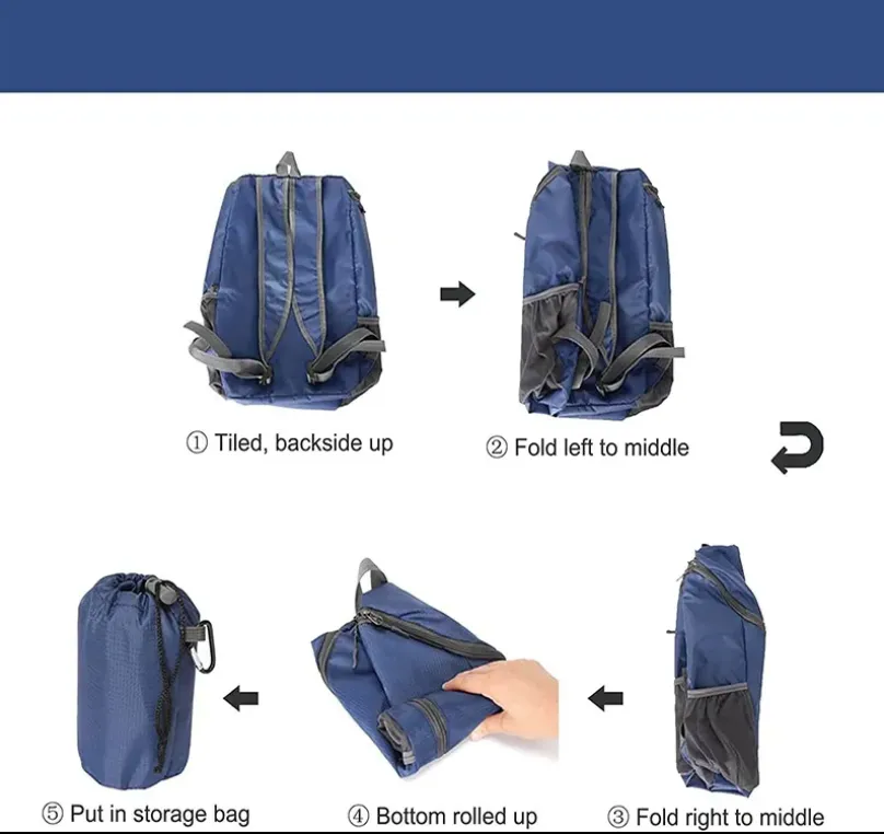 Outdoor Water Resistant Ultralight Folding 20L Backpack