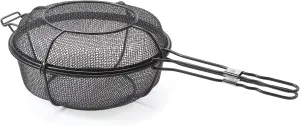 Outset QD77 Grill, 1 EA, Black Chef's Outdoor Basket and Skillet