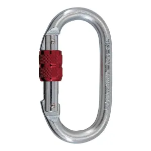 OVAL LOCK STEEL CARABINER