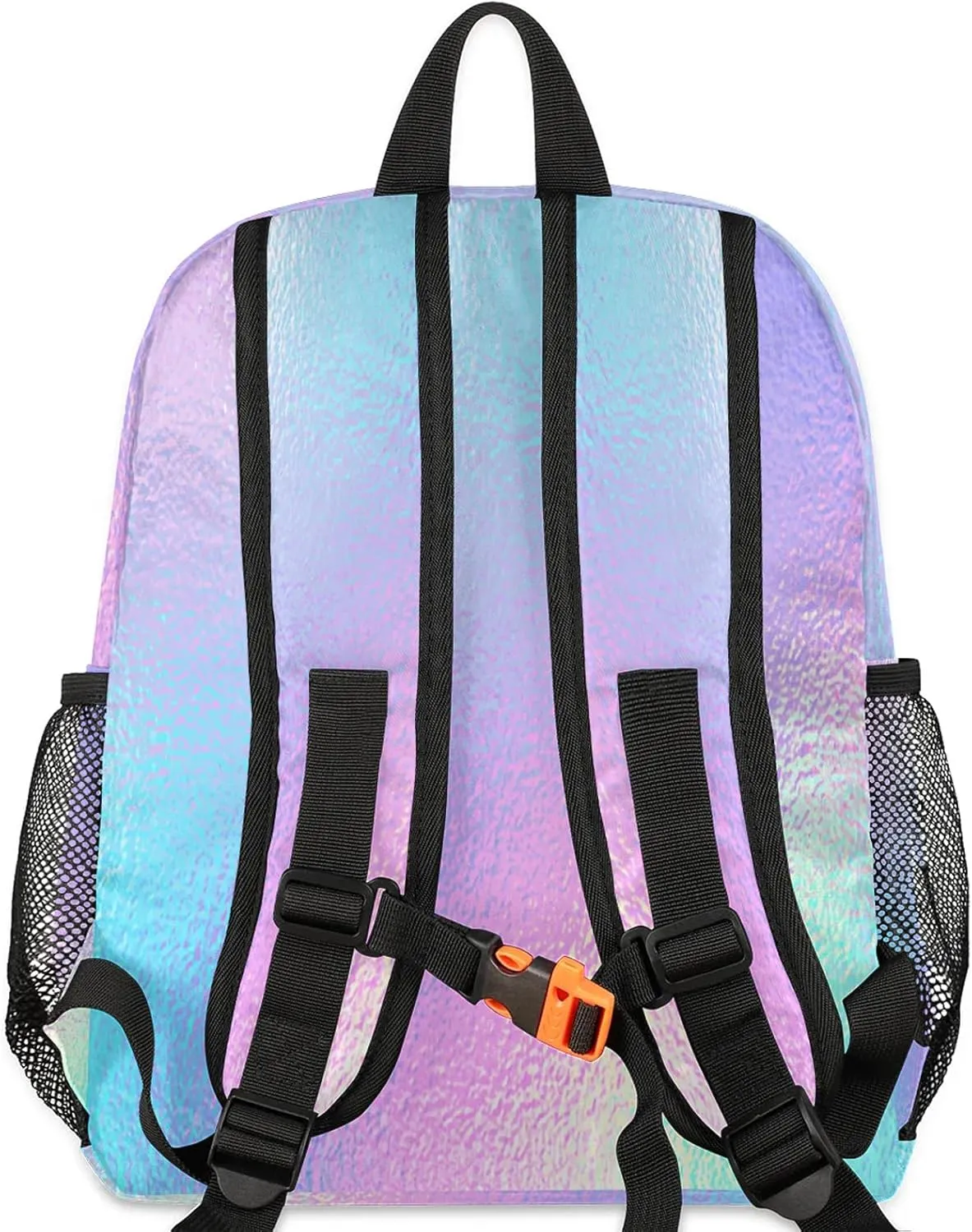 Personalized Backpack with Initial & Name Customized Shoulder Bag for Women Waterproof Travel Casual Daypack Gifts 12in, Gradient Blue Purple