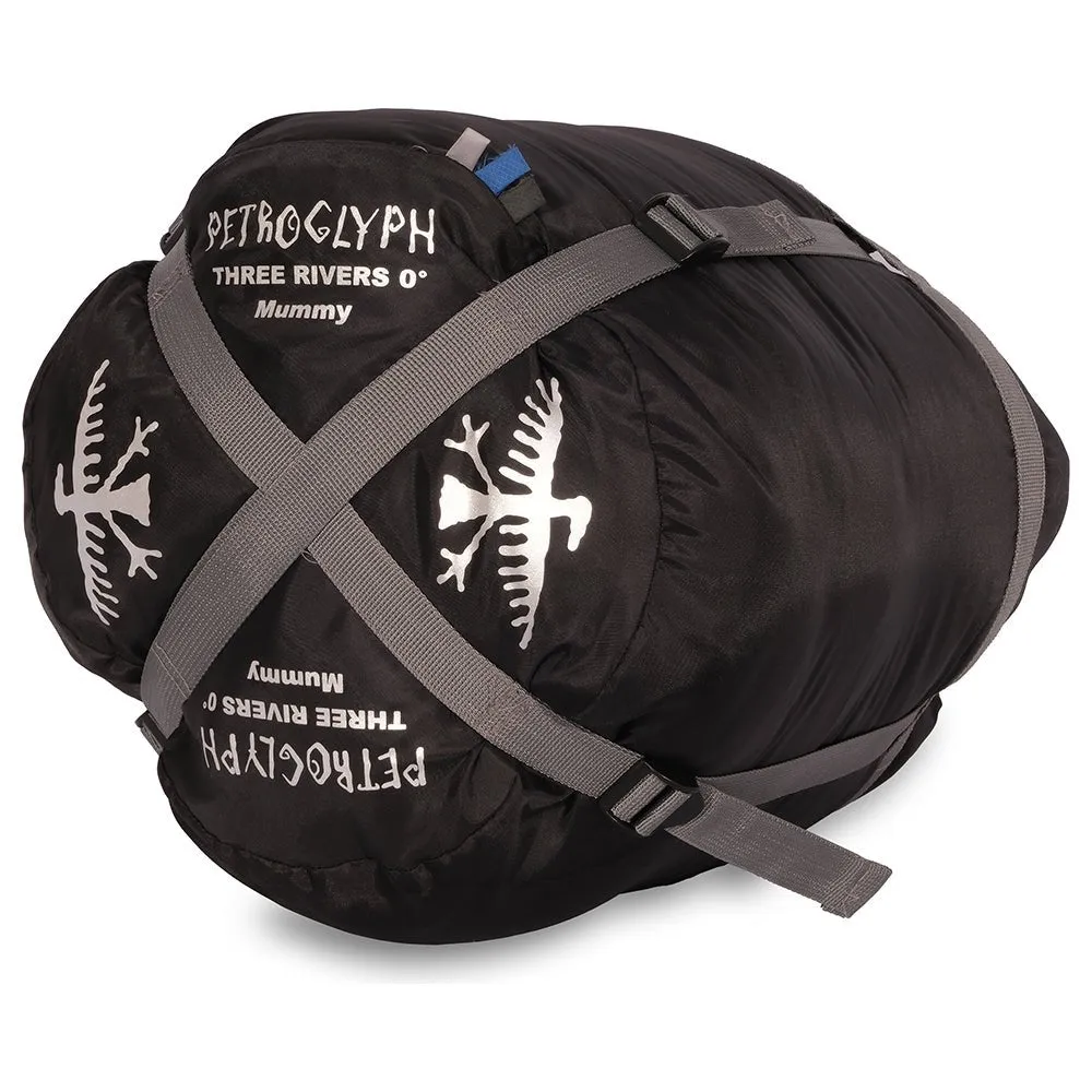PETROGLYPH THREE RIVERS 0 SYNTHETIC MUMMY SLEEPING BAG