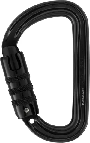 Petzl Sm'D Carabiner - Versatile, Lightweight, Compact, D-Shaped Locking Carabiner for Rock and Ice Climbing