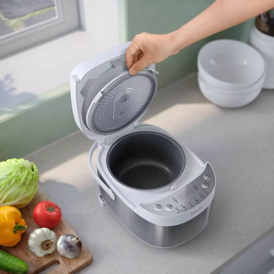Philips HD3170 Rice Cooker 0.85L // 8 Pre-Set Menu, Non Stick Inner Pot, Removable Lid