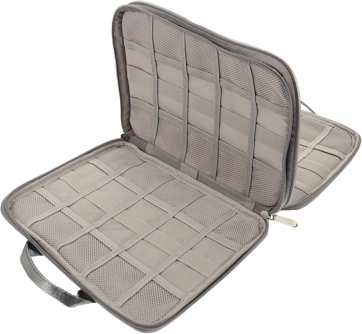 Portable Double Layer Watch Band Storage Case Watch Strap Organizer & Holder for Travel Watch Storage Bag with Multi Compartment Design/2894