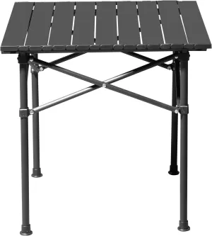Portable Folding Camping Table - 50x50x50cm Ultralight Carbon Steel Table for Outdoor, BBQ, Hiking - Supports 220lbs, Black