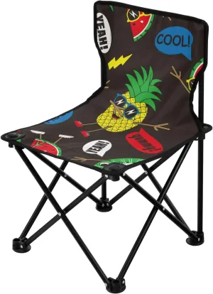 Portable Funny Dance Pineapples Camping Chairs for Adults Ultralight Beach Chair Backpack Carry Bag Included Hiking Chairs Backpacking Ultralight for Traveling Ice Fishing