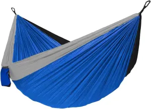 Portable Hammock,Hammock Double & Single Lightweight Nylon Parachute for Patio Backyard for Backpacking Beach Swing