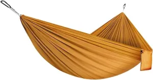 Portable Hammocks Double & Single Hammock Portable Nylon Parachute Hammocks Swing for Indoor Outdoor Garden Hiking Travel Backpacking Hammock for Outdoor(H)