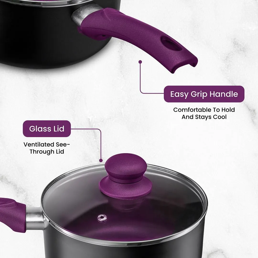 Pots and Pans Set Kitchen Cookware Sets Nonstick Aluminum Cooking Essentials 11
