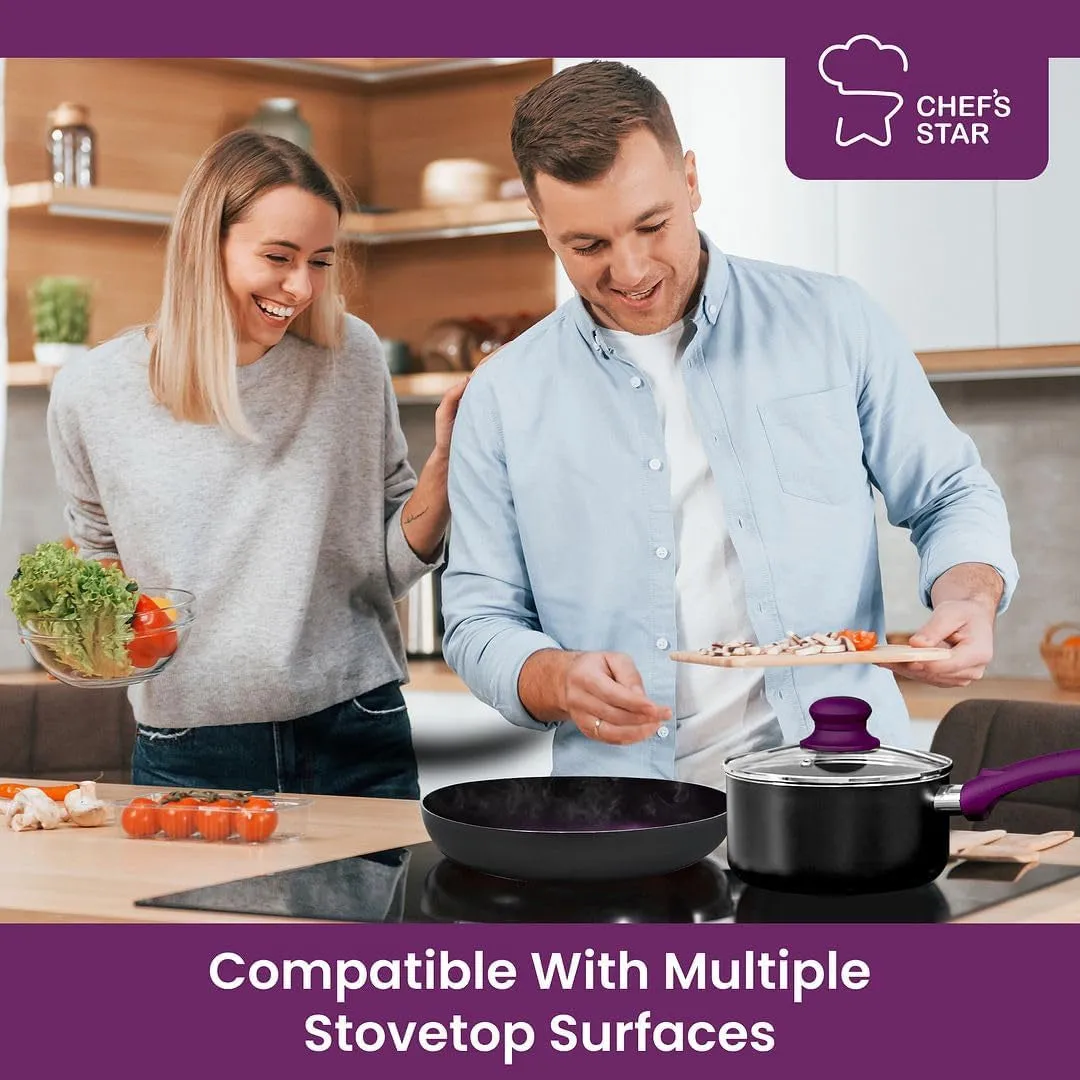 Pots and Pans Set Kitchen Cookware Sets Nonstick Aluminum Cooking Essentials 11
