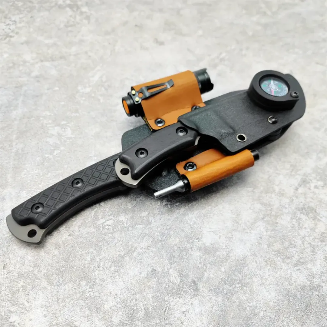 PrepPro® Dual Survival Knife System – 5-in-1 Tactical Kit Blades. Light. Fire. Direction. All in One.