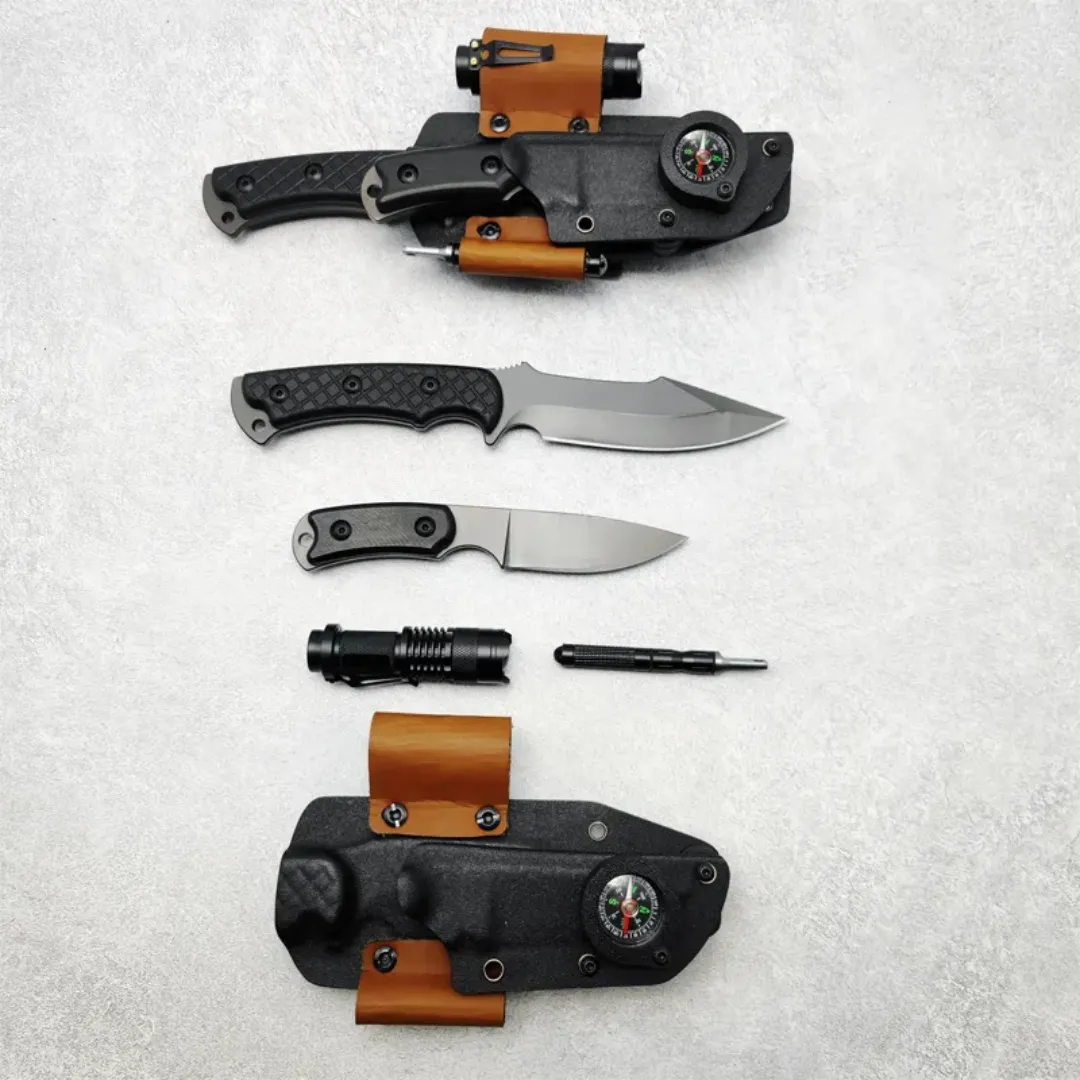 PrepPro® Dual Survival Knife System – 5-in-1 Tactical Kit Blades. Light. Fire. Direction. All in One.