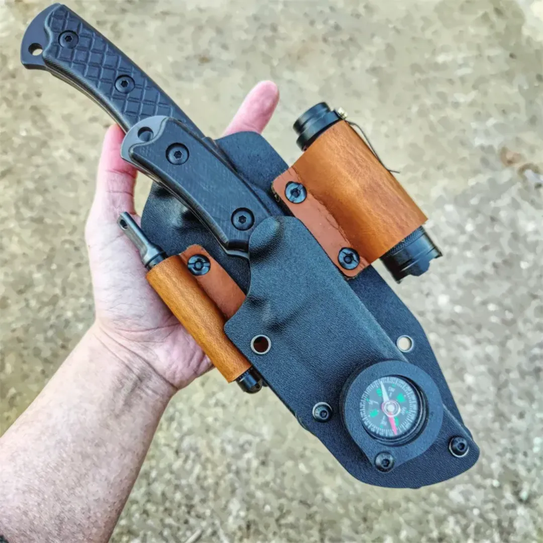 PrepPro® Dual Survival Knife System – 5-in-1 Tactical Kit Blades. Light. Fire. Direction. All in One.