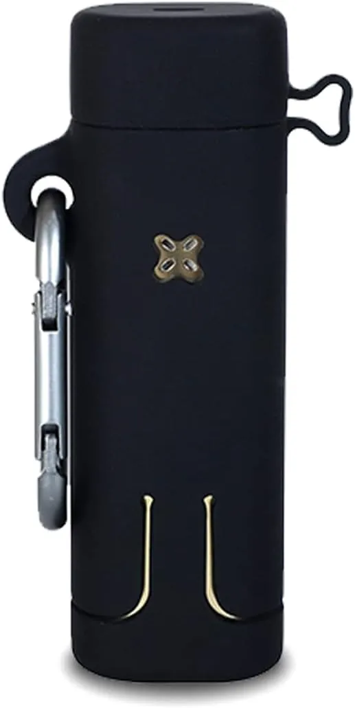 Protective Case for Pax 3, Premium Silicone Rubber Skin Sleeve Accessories Compatible with Pax 3 & 2 with Metal Carabiner Easy to Carry (Black)