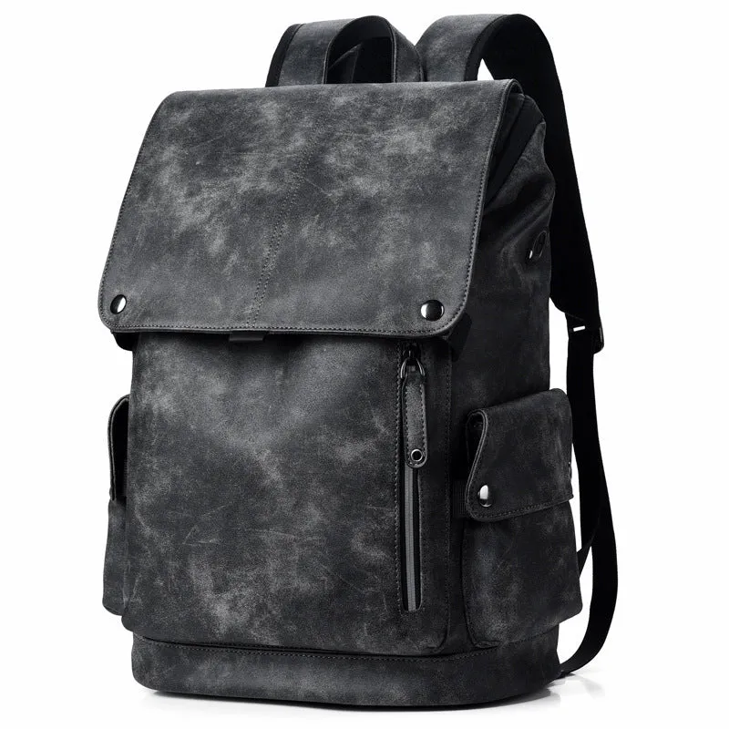 PU Leather USB Backpack