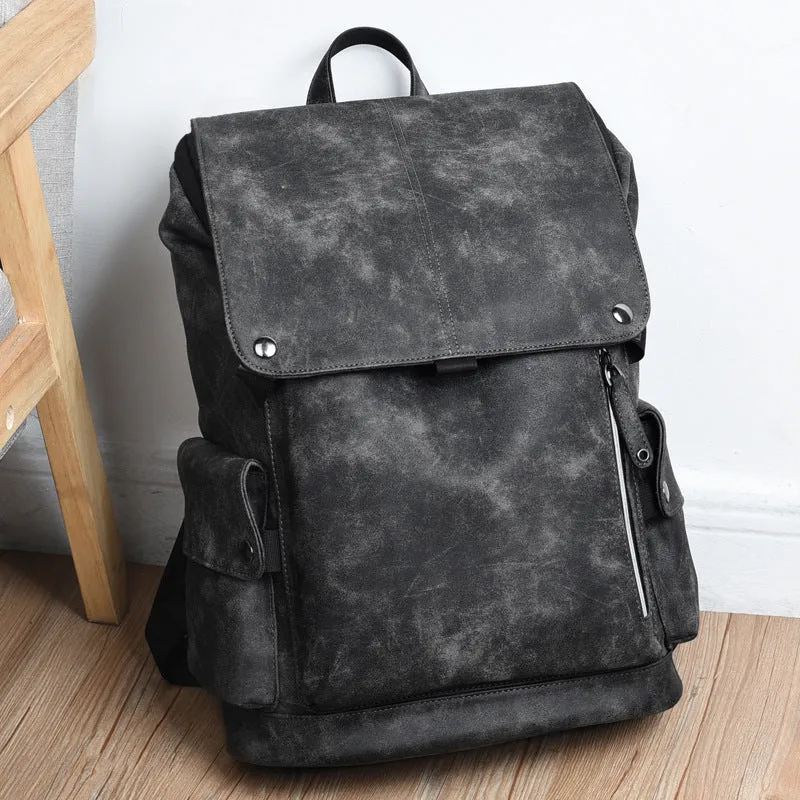 PU Leather USB Backpack