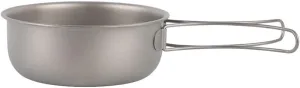 Pure Titanium Frying Pan 700ML, Portable Foldable Tableware, Suitable For Outdoor Camping, Cycling, Fishing