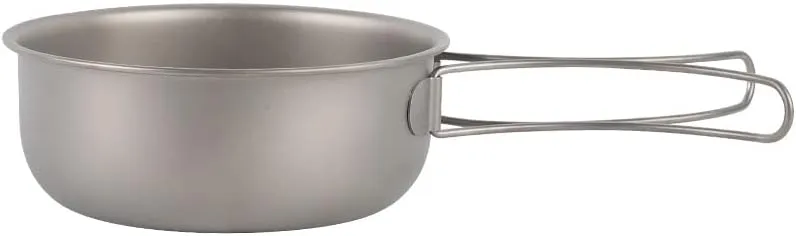 Pure Titanium Frying Pan 700ML, Portable Foldable Tableware, Suitable For Outdoor Camping, Cycling, Fishing