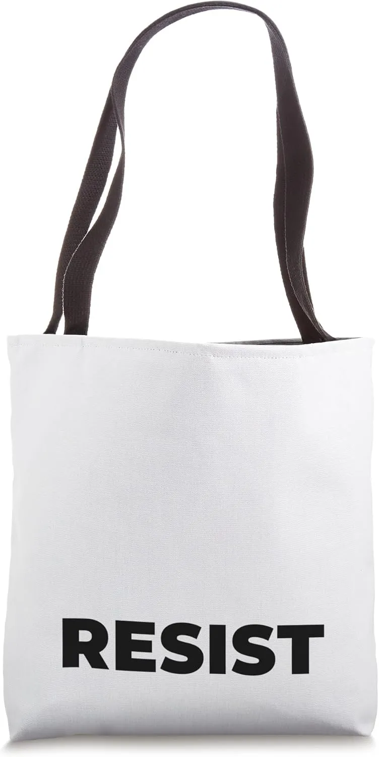 Resist Word Tote Bag