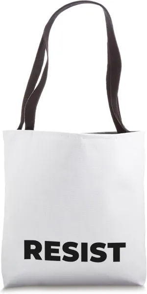 Resist Word Tote Bag